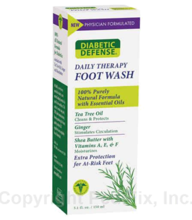 PediFix® Diabetic Defense® Daily Therapy Foot Wash - White, M