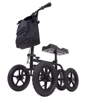 All Terrain Knee Walker scooter  - Black, M,  up to 300 lbs., none