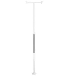 Bathroom and Toilet Grab bar straight Security Pole - White