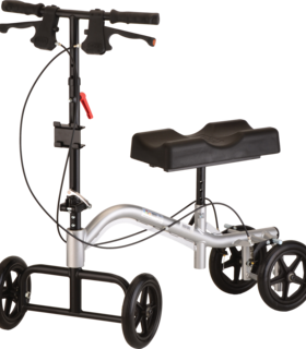 Nova Turning Knee walker scooter  - Silver,  up to 300 lbs.