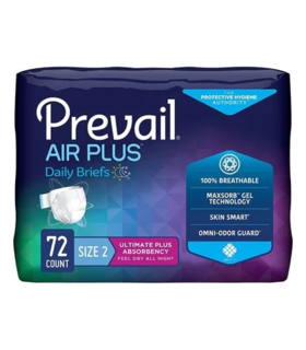 PREVAIL AIR PLUS SIZE 2  Adult Incontinence Brief  - Blue